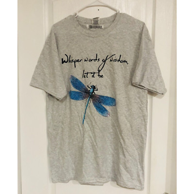 Fruit of the Loom Men's T-Shirt Whisper Words Of Wisdom Let It Ash Gray Large