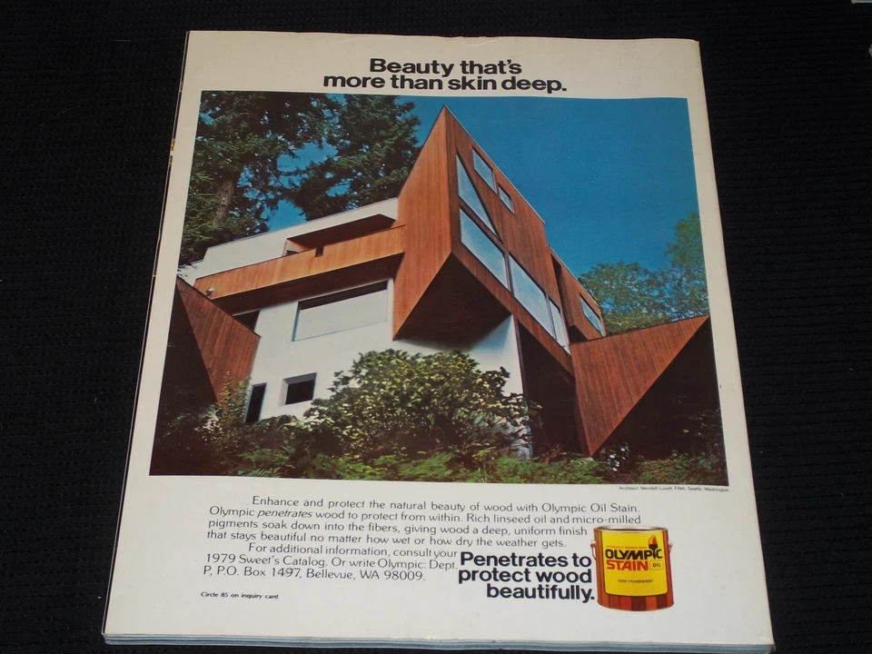 1979 AUGUST ARCHITECTURAL RECORD MAGAZINE - ISHIKAWA JAPAN COVER - E 5975 - Image 2 of 2