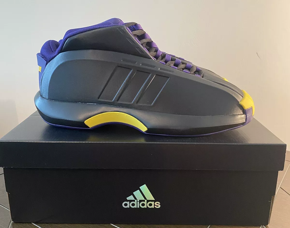 Adidas Crazy 1 Lakers Away Black Purple Yellow Size 11.5 Kobe