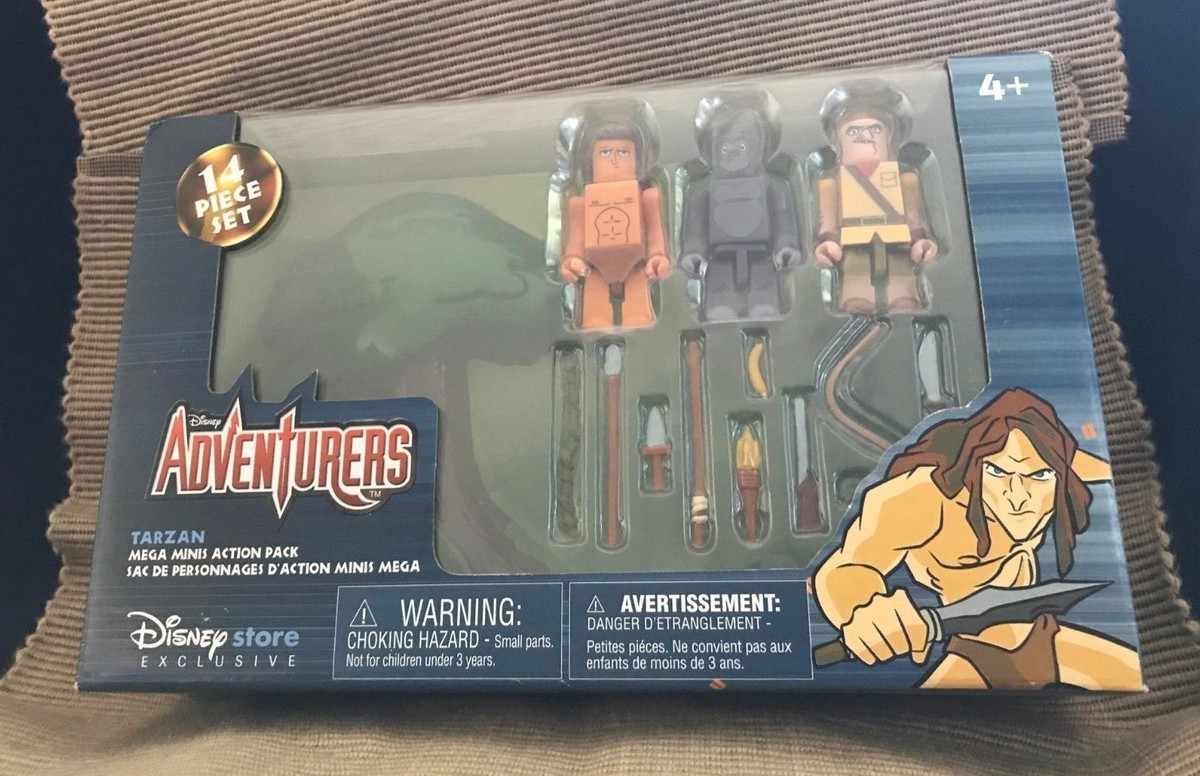 New Disney Store Exclusive Tarzan Mega Minis Action Pack 14