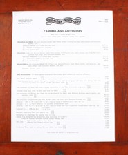 ROLLEI DEALER PRICE LIST OCT 1955, FOLDED FOR MAILING/203672