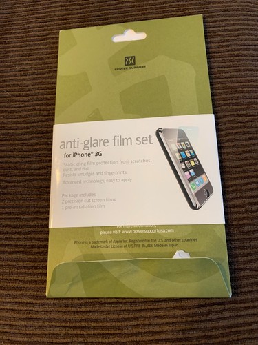 Anti-Glare Film set For iPhone 3G 3GS Screen Protector (BL) - Picture 2 of 2
