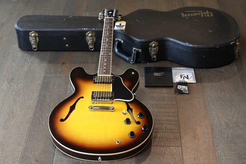 2011 Gibson ESDT-335 Semi-Hollow Electric Guitar Vintage Sunburst + COA OHSC