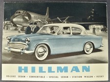1958 Hillman Brochure Minx Convertible Special Wagon Husky Excellent Original 58