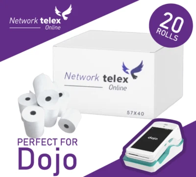 NETWORK TELEX Credit Card Rolls to Fit Dojo PAX A920, A-920, PAX, Dojo, Dojo Pax-A920 Terminal