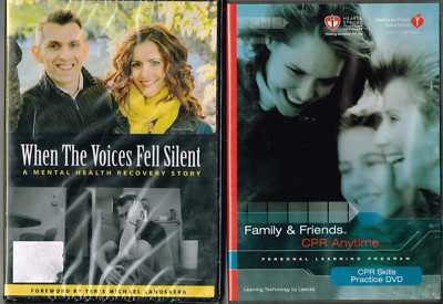 When the Voices Fell Silent, A Mental Health Recovery Story + CPR Anytime, 2 DVD
