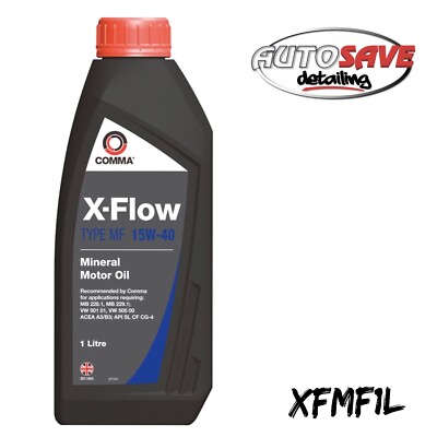 Comma -X-Flow Type MF 15W-40 Mineral Engine Oil For Petrol & Diesel Vehicles -1L