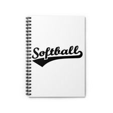 SOFTBALL JOURNAL- Spiral Notebook - Ruled Line