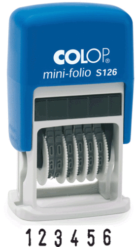 Number Stamp - Colop S126 - Up to Six Digits - Picture 1 of 2