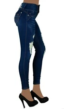 High Waist Stretch Push-Up Colombian Style Levanta Cola Skinny Jeans B27_LA-830
