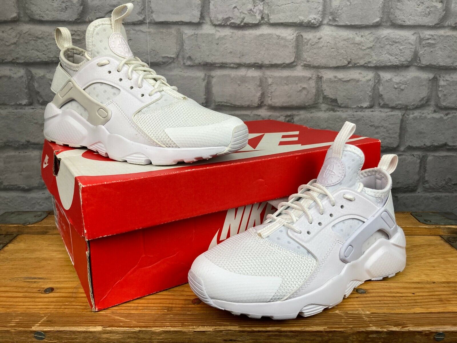 Resignación Andes recomendar NIKE AIR HUARACHE ULTRA BREATHE WHITE TRAINERS MANY SIZES CHILDRENS LADIES  T | eBay