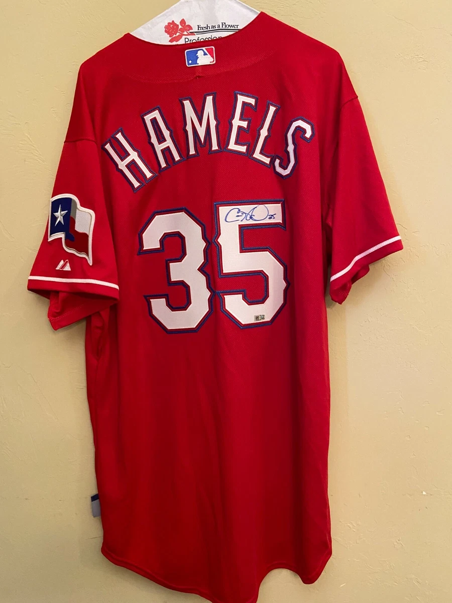 Cole Hamels Autographed Signed Texas Rangers Jersey