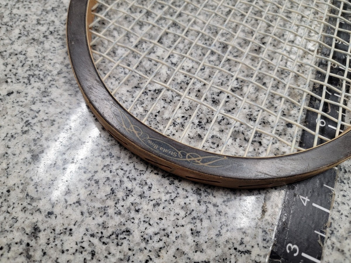 Raquete Tênis Vintage Wilson Advantage Strata Bow Anos 70 4 5/8 Madeira