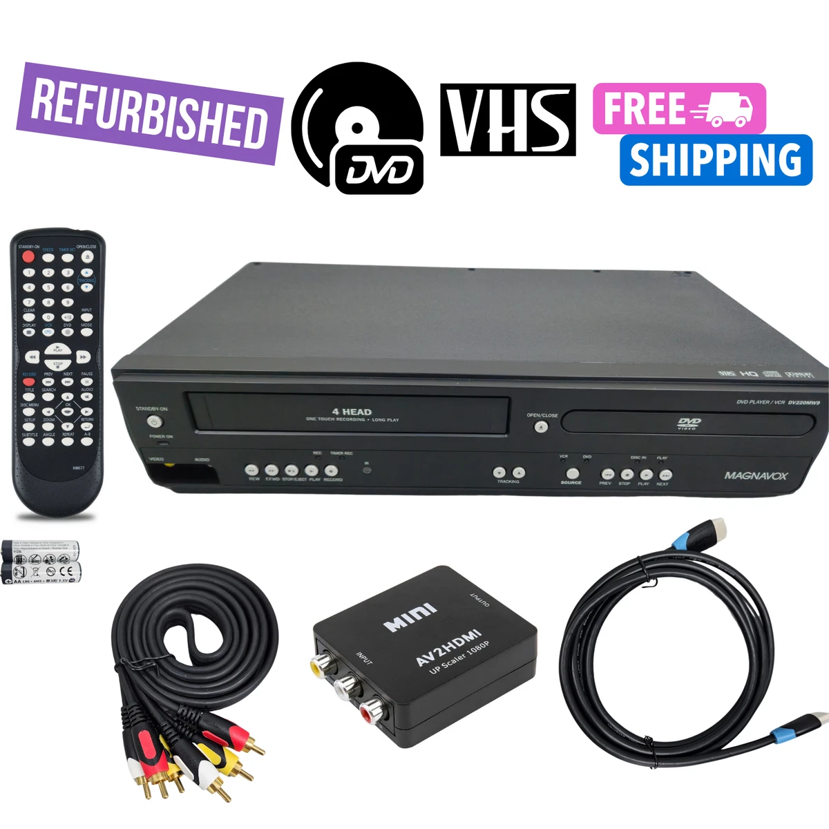Magnavox Black VCR DVD & Blu-ray Players for sale | eBay