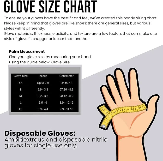 Guantes desechables de nitrilo negro sin látex en polvo | 3, 5 y 6 mil y talla S - XXL Foto 2 de 4