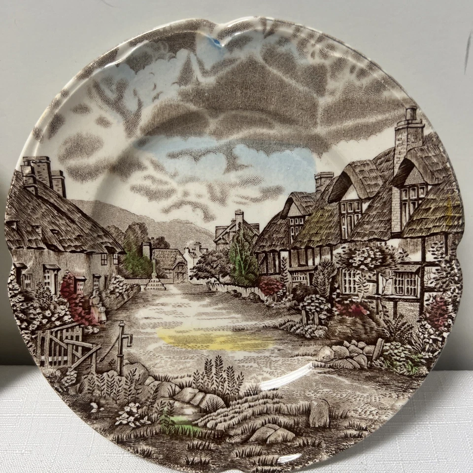 Johnson Bros Olde 英国乡村甜点盘 VGC 4 件套 — 第 3/4 张图片