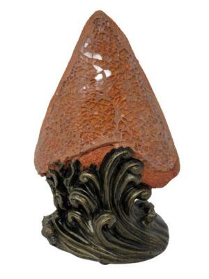 Sharks Tooth Low Light Accent Table Lamp Beach House Tiki Bar Restaurant Decor