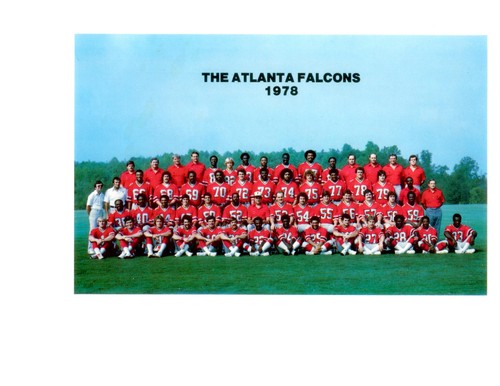 ATLANTA FALCONS 8X10 TEAM PHOTOS LOT OF 4 1966 1968 1976 1978 FOOTBALL ...