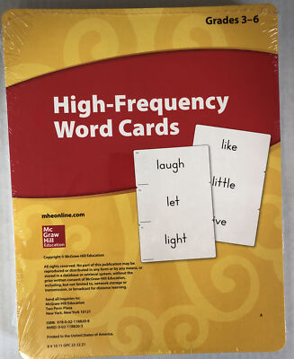 Reading Wonders Grades 3-6 High Frequency Word Cards Mcgraw-Hill