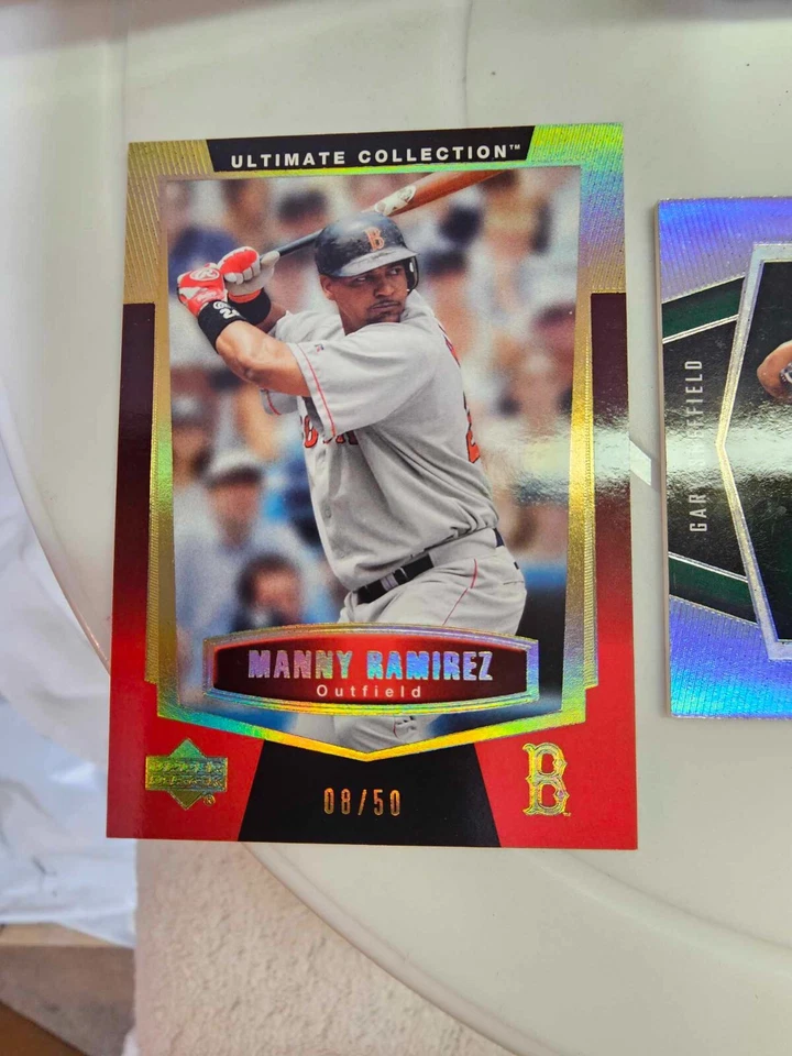 3 cartas Upper Deck Ultimate Collection - Manny Ramírez, Jhonny Peralta, Gary Sheff Foto 2 de 4