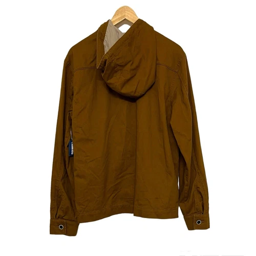 OLD NAVY Men's Cotton Hooded Rye Brown Jacket Size M NWT image 2