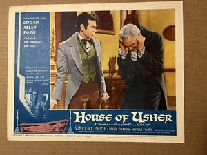 House Of Usher Original Movie Lobby Card #4 Vincent Price 1960
