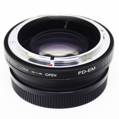 Focal Reducer Speed Booster Adapter FD Objektiv für Canon EOS M M5 II M50 EF-M