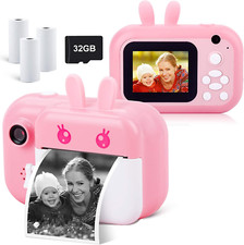 Instant Camera for Kids Digital Camera for Girls Toddler Camera with Print Paper