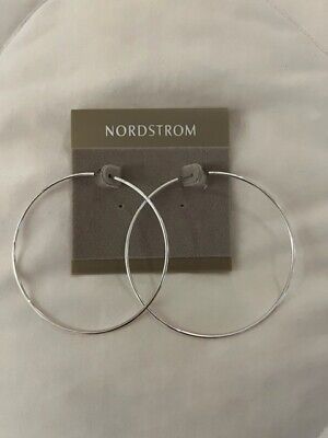NWT with Box Nordstrom Silver Hoop Earrings