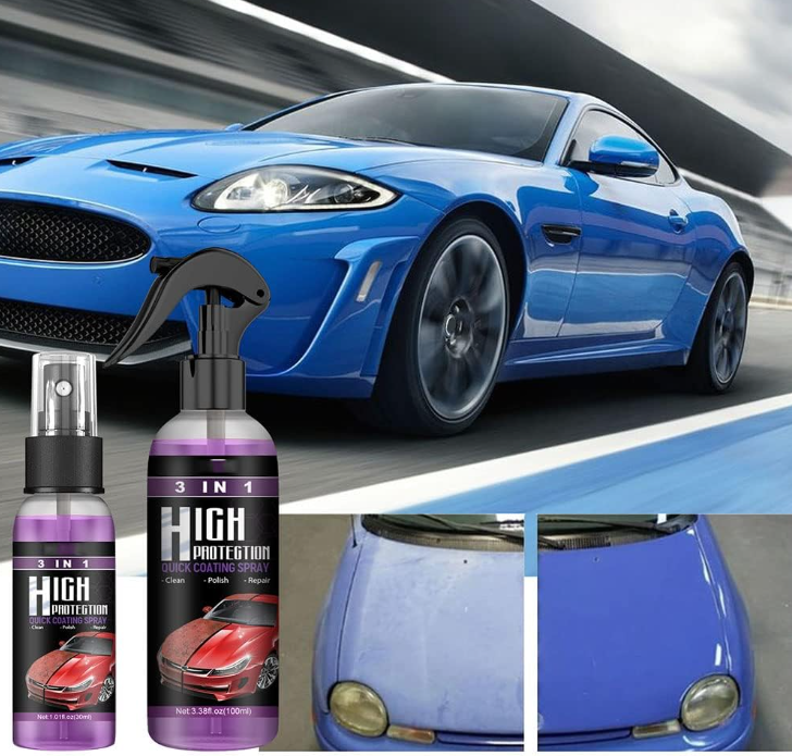 Turbo Shine Nexa Spray Anti-rayures 3 En 1 Haute Protection Pour Métal, Outils Et Voitures (3