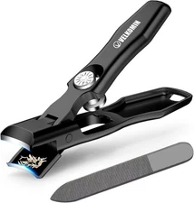 Lux German Grip Toe Nail Clippers for Seniors - Wide Jaw Opening, Ultra-Sharp an
