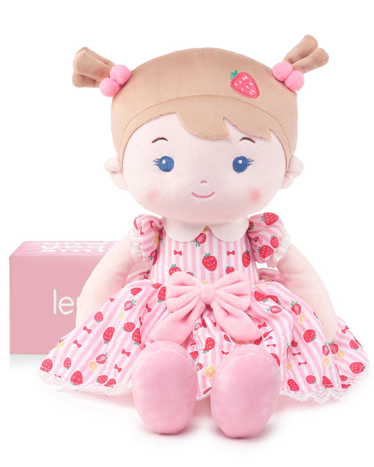 LeyaDoll Soft Baby Doll Toys 16, My First Baby Rag Doll for 1 Year-Old Girl B...