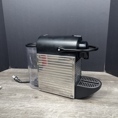 Nespresso Pixie Type C60 Espresso Coffee Pod Machine Maker Black Silver