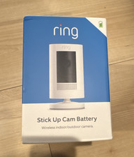 Ring Stick Up Cam Battery Wireless Indoor/Outdoor Wi-Fi Cameras White Two Pack