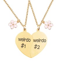 Best Friend Necklaces BFF Necklace for 2 Friendship Valentines Gifts Matching He