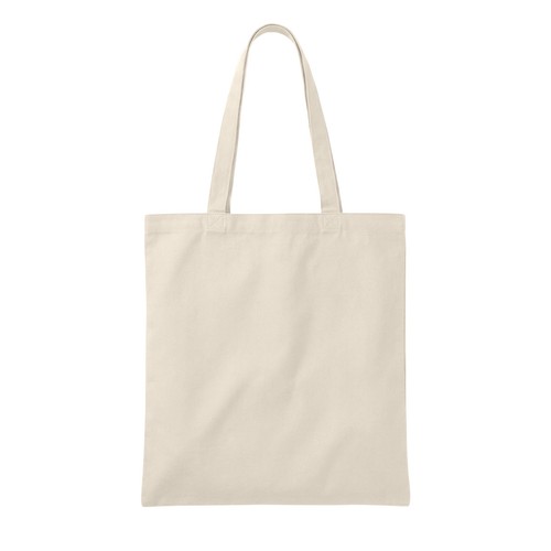Plain Tote Bag – 100% Organic Cotton | Long Handle Canvas Shopping Bag