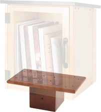 Outdoor Little Library Mount 14x8x5.91 Inch Stable Wood Storage Box Brown