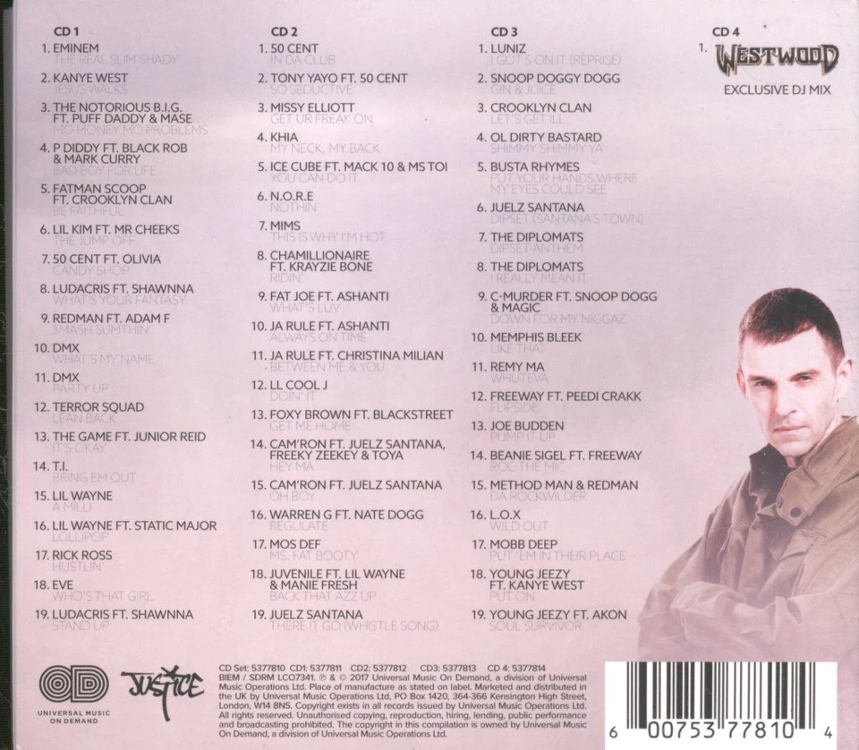 Tim Westwood Hip Hop Club Bangers CD Set UK Universal Music On Demand 2017 4 X - Bild 2 von 2