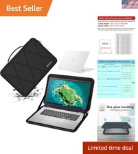 Chic Diamond Pattern Laptop Case for 14-Inch ASUS Chromebook - Waterproof Safe