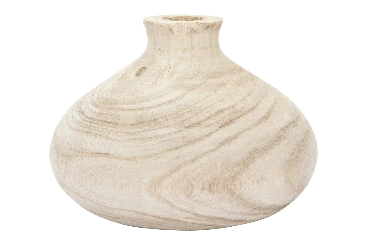Creative Co-Op Vaso Piccolo In Terracotta Finitura Anticata - Color Crema 14x14x17 Cm - Decorazione Rustica Per Mensola, Camino O Tavolo - 4