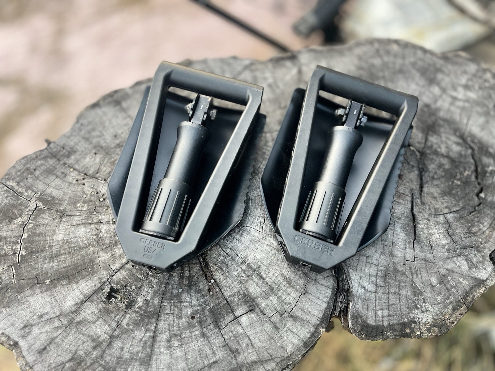 GERBER ENTRENCHING FOLDING SHOVEL SPADE (Lot of 2)