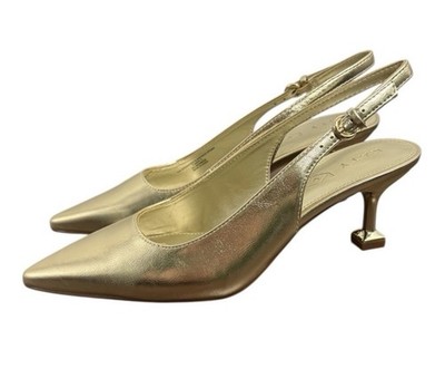 Katy Perry Pump Oceanview Mettalic Gold Slingback Champagne  Shoe Womens 7 New