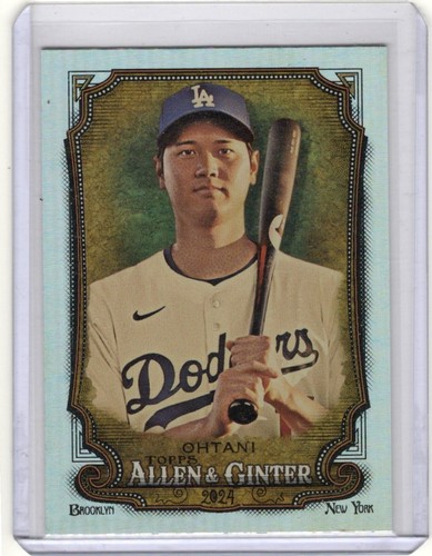 SHOHEI OHTANI 2024 Topps Allen Ginter Silver Portrait # 97 Dodgers HOT BOX SP