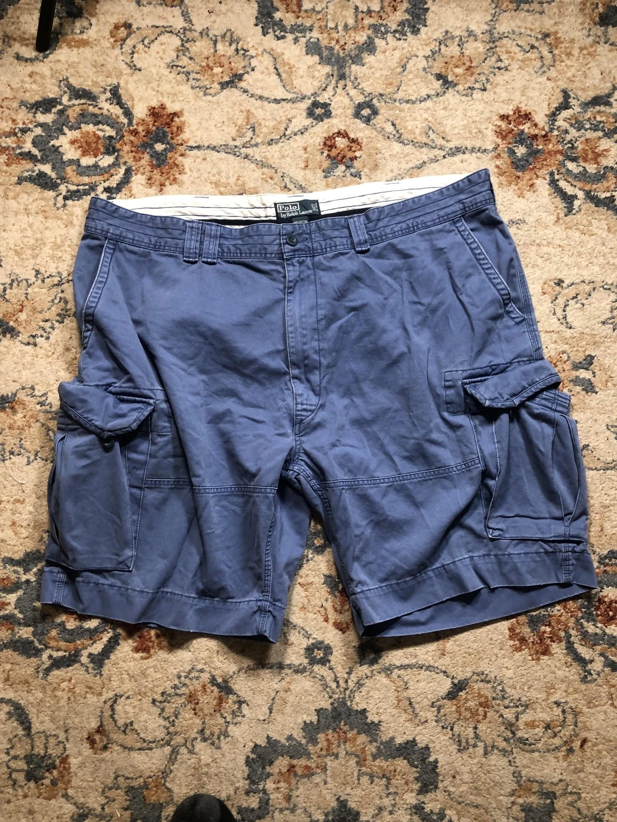 Polo Ralph Lauren Cargo Shorts Mens 46 Utility Pockets Classic Embroidered