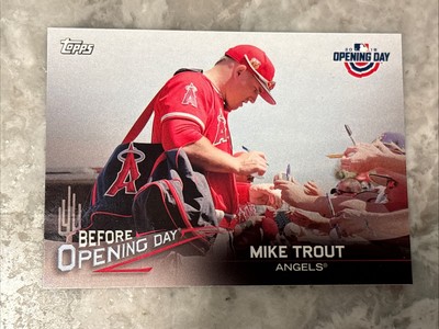 2018 Topps Opening Day #BOD-MT Mike Trout Before Opening Day Los Angeles Angels