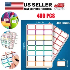 480PCS Self-Adhesive Blank Address Shipping Labels for Laser & Inkjet