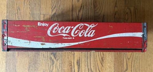 Vintage Coca Cola wooden crate red  Bronson Fla Brice Inc
