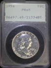 1956 Franklin Half Dollar PCGS PR65 Gem BU Old Rattler Holder