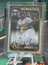 Topps Chrome Update Devin Sweet #RA-DS Autograph Refractor /499 Athletics Rookie