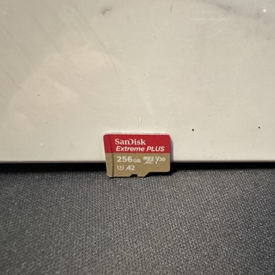 SanDisk Extreme PLUS 256GB microSDXC U3 A2 V30 High Speed Memory Card